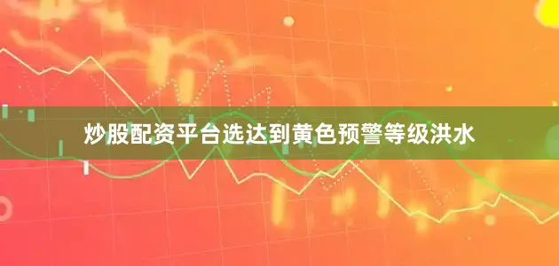 炒股配资平台选达到黄色预警等级洪水