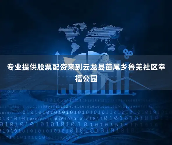 专业提供股票配资来到云龙县苗尾乡鲁羌社区幸福公园